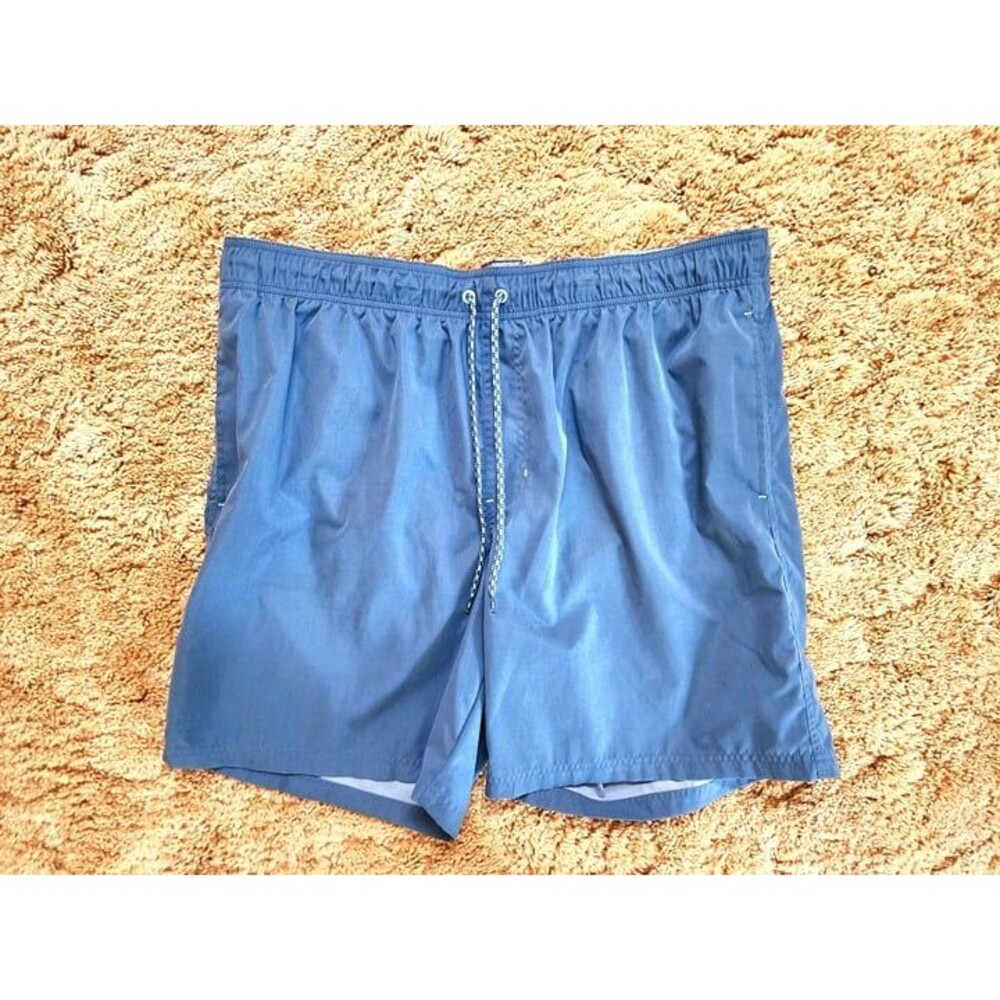 George Men's Navy Printed Swim Shorts with UPF 50+, 8" inseam Size: XL